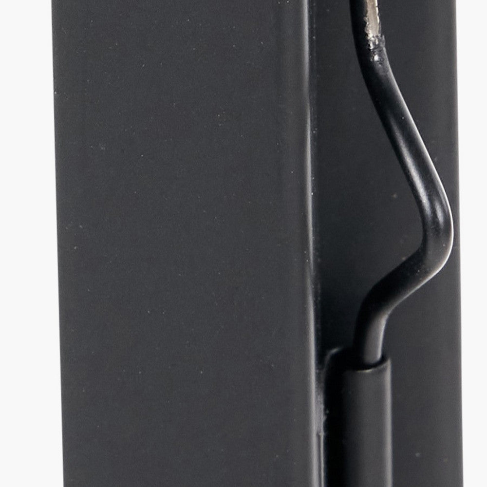 Black Stainless Steel and Glass Large Tall Lantern