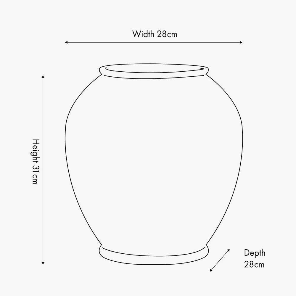 Lulia Antique Finish Stoneware Urn Vase