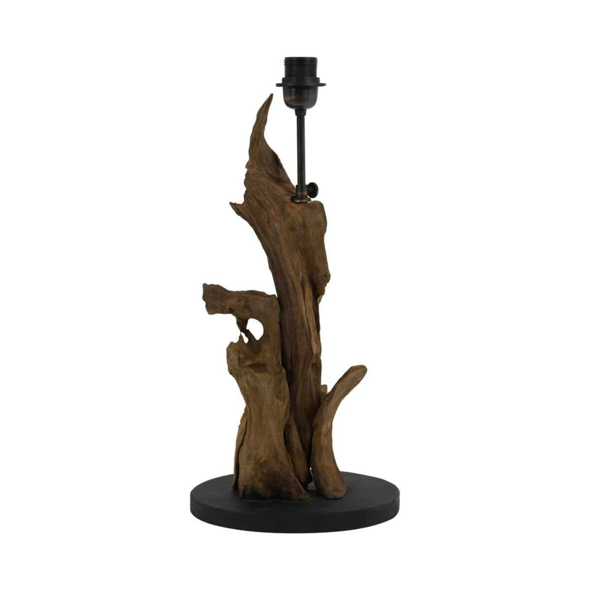 Ikal Natural Brown Wood Table Lamp Base