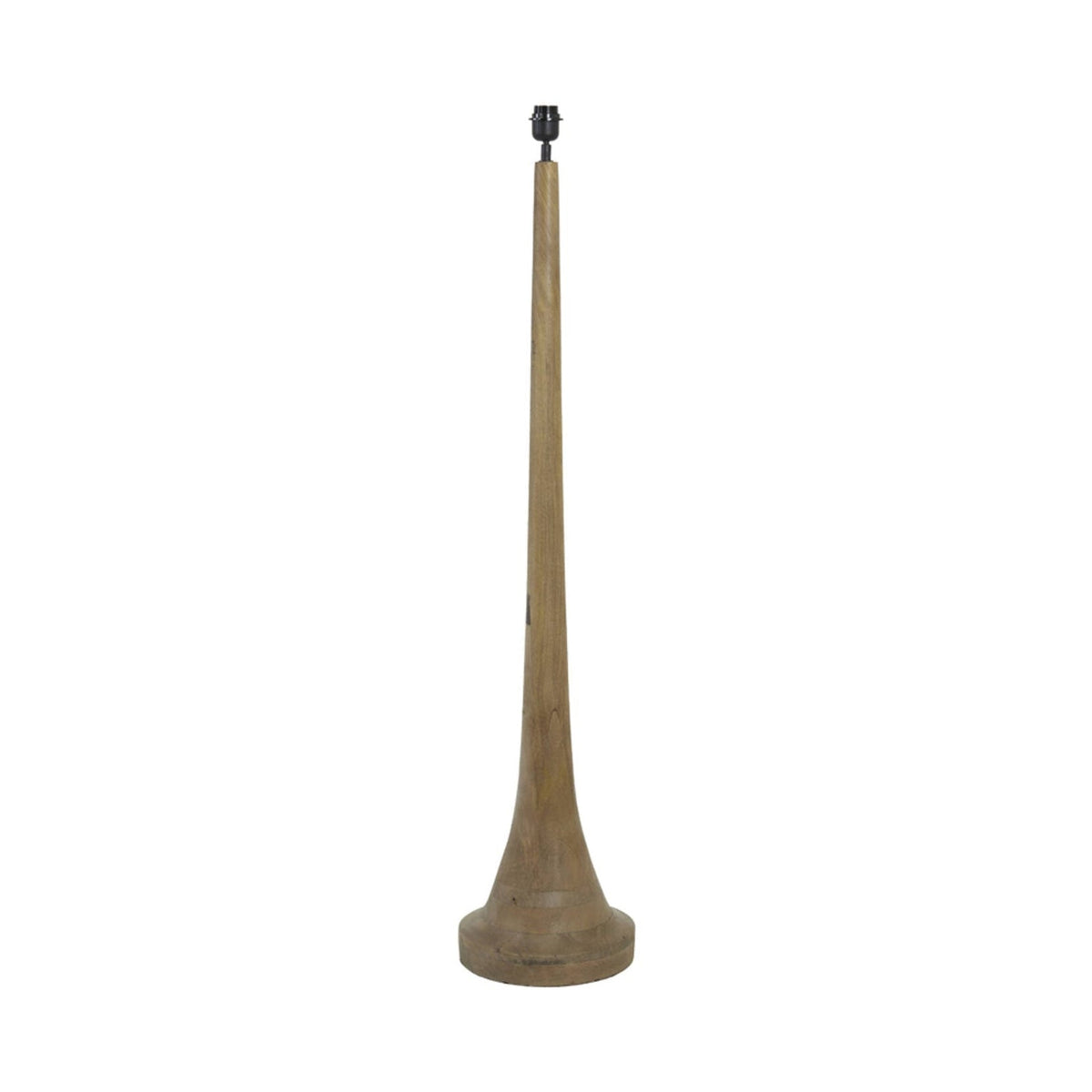 Jovany Matt Brown Wood Floor Lamp Base