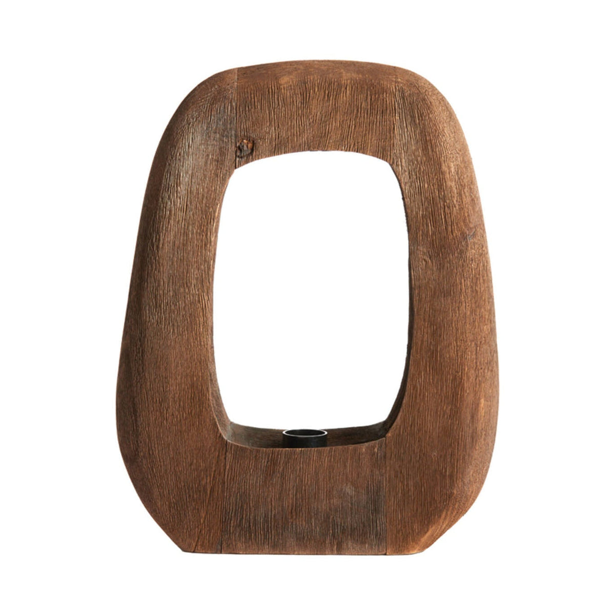 Kelafo Chocolate Brown Wood Table Lamp 40cm