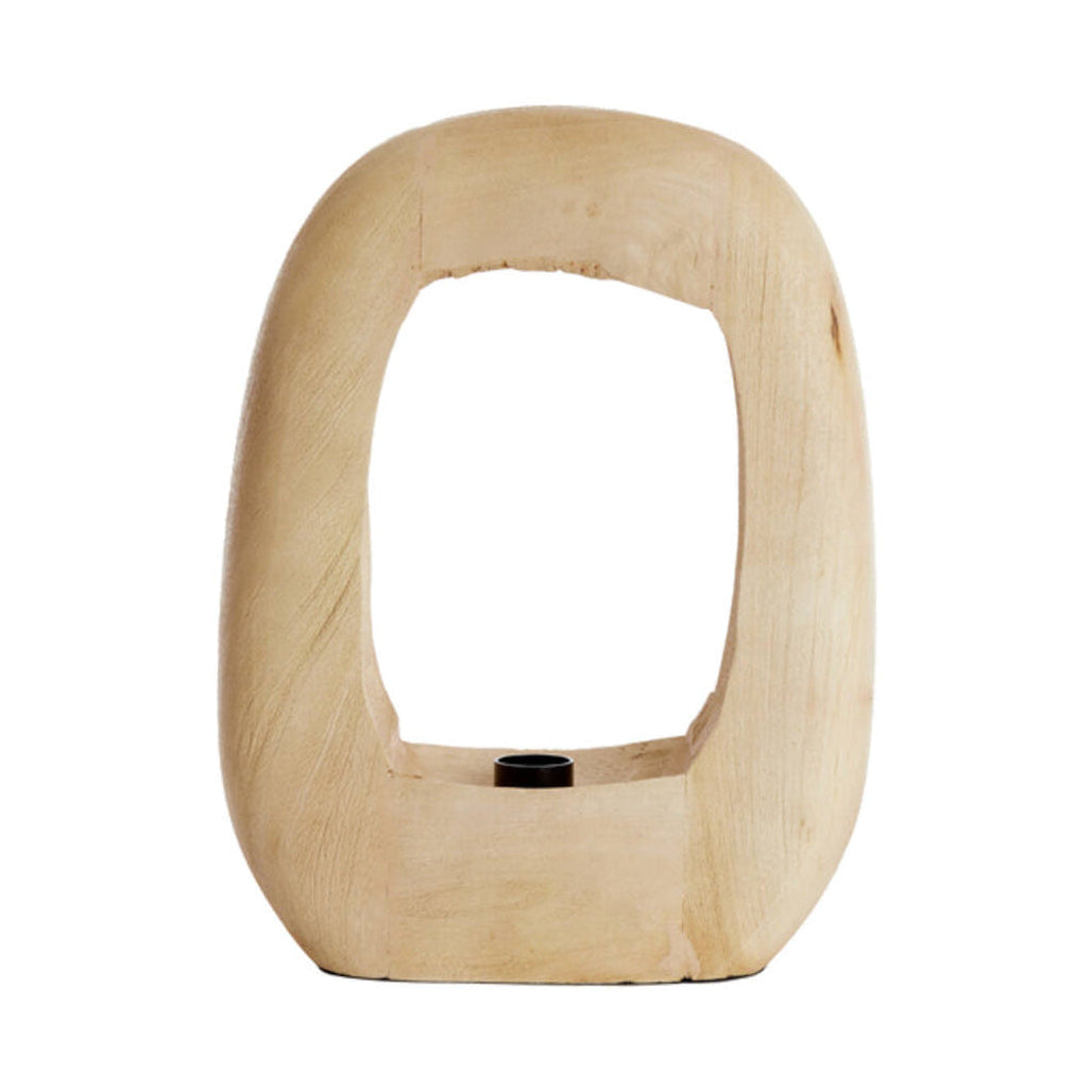 Kelafo Matt Natural Wood Table Lamp 40cm