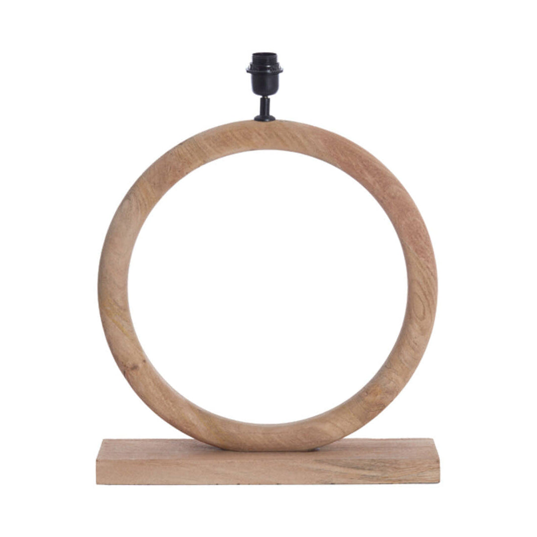Nubia Matt Natural Wood Table Lamp Base 54cm