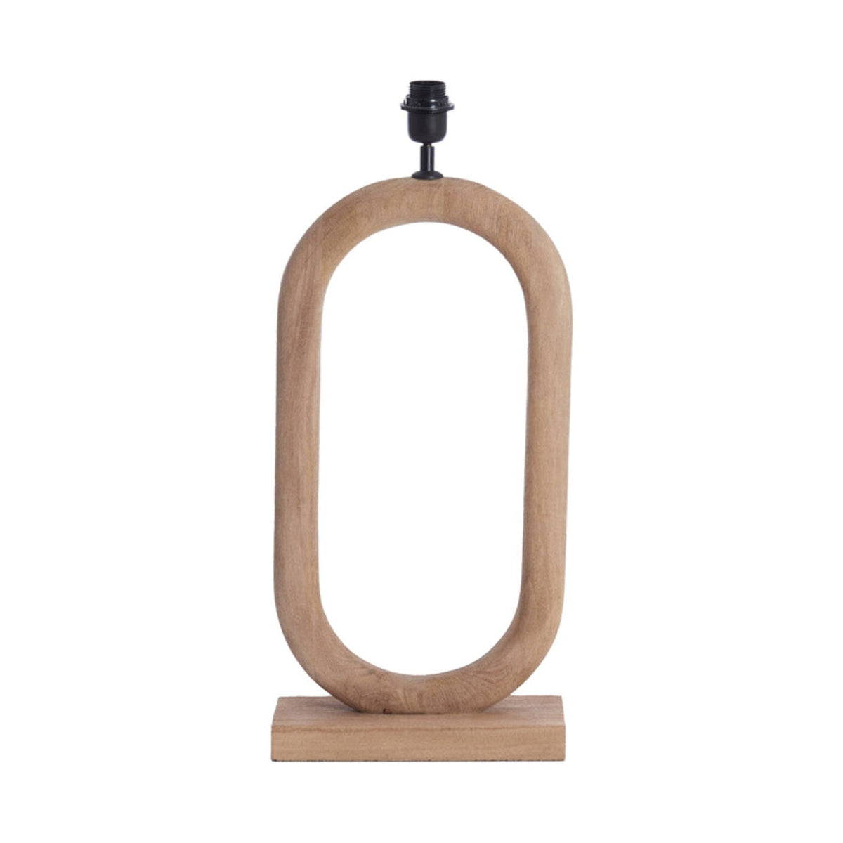 Paceco Matt Natural Wood Table Lamp Base 59cm
