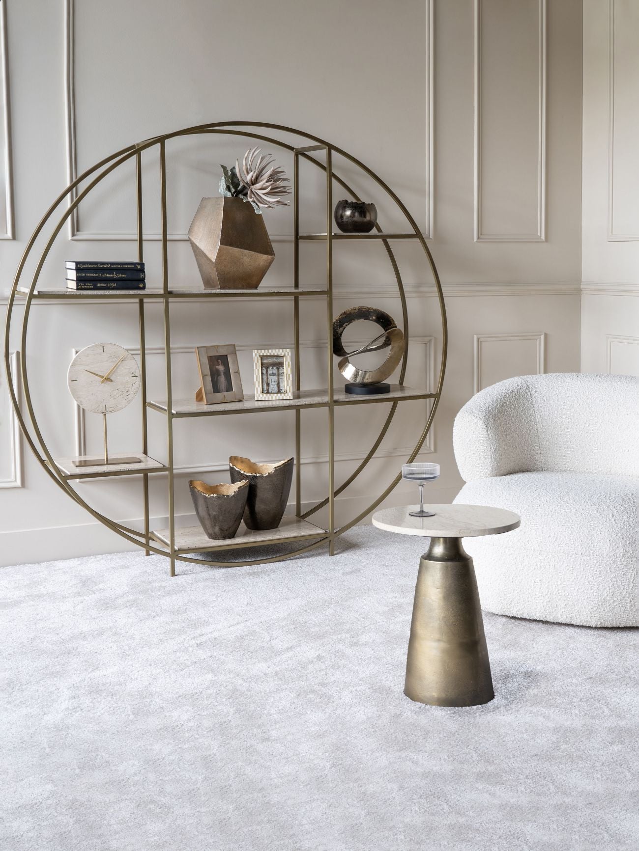 Merapi Lava Gold Vase Large