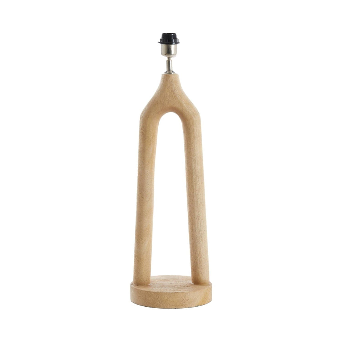 Xitta Matt Natural Wood Table Lamp Base