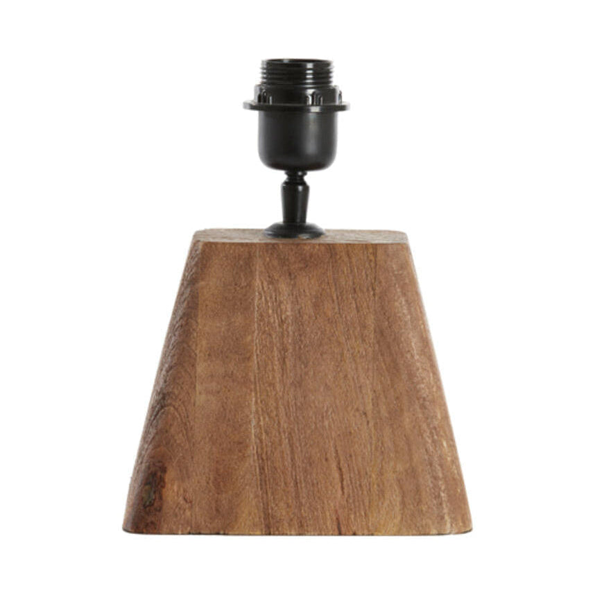Kardan Matt Brown Wood Table Lamp Base 15cm