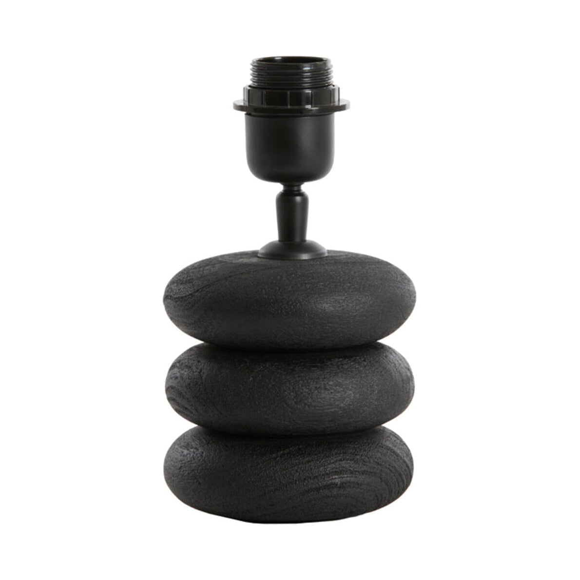 Budongo Black Wood Table Lamp Base 12cm
