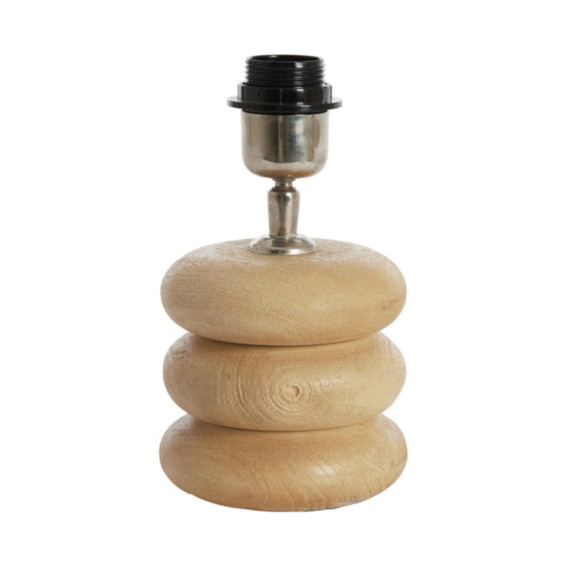 Budongo Natural Wood Stacked Table Lamp Base 12cm
