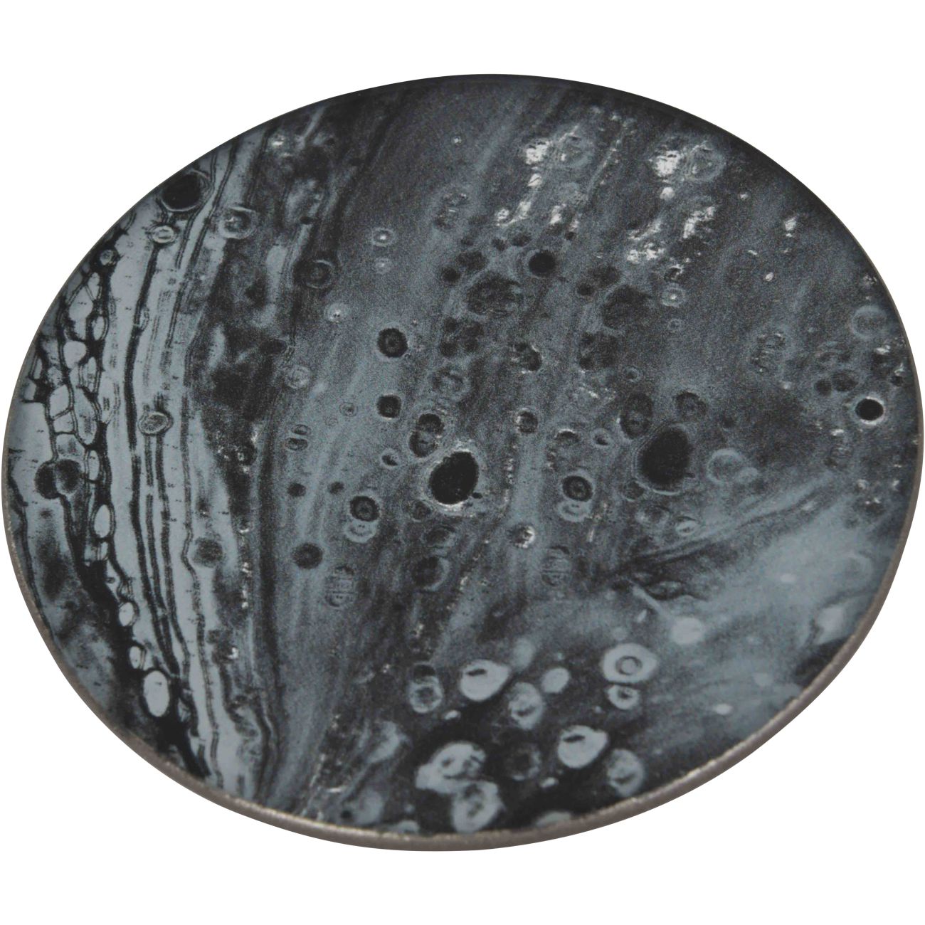 Set of 4 Monochrome Swirl Coasters