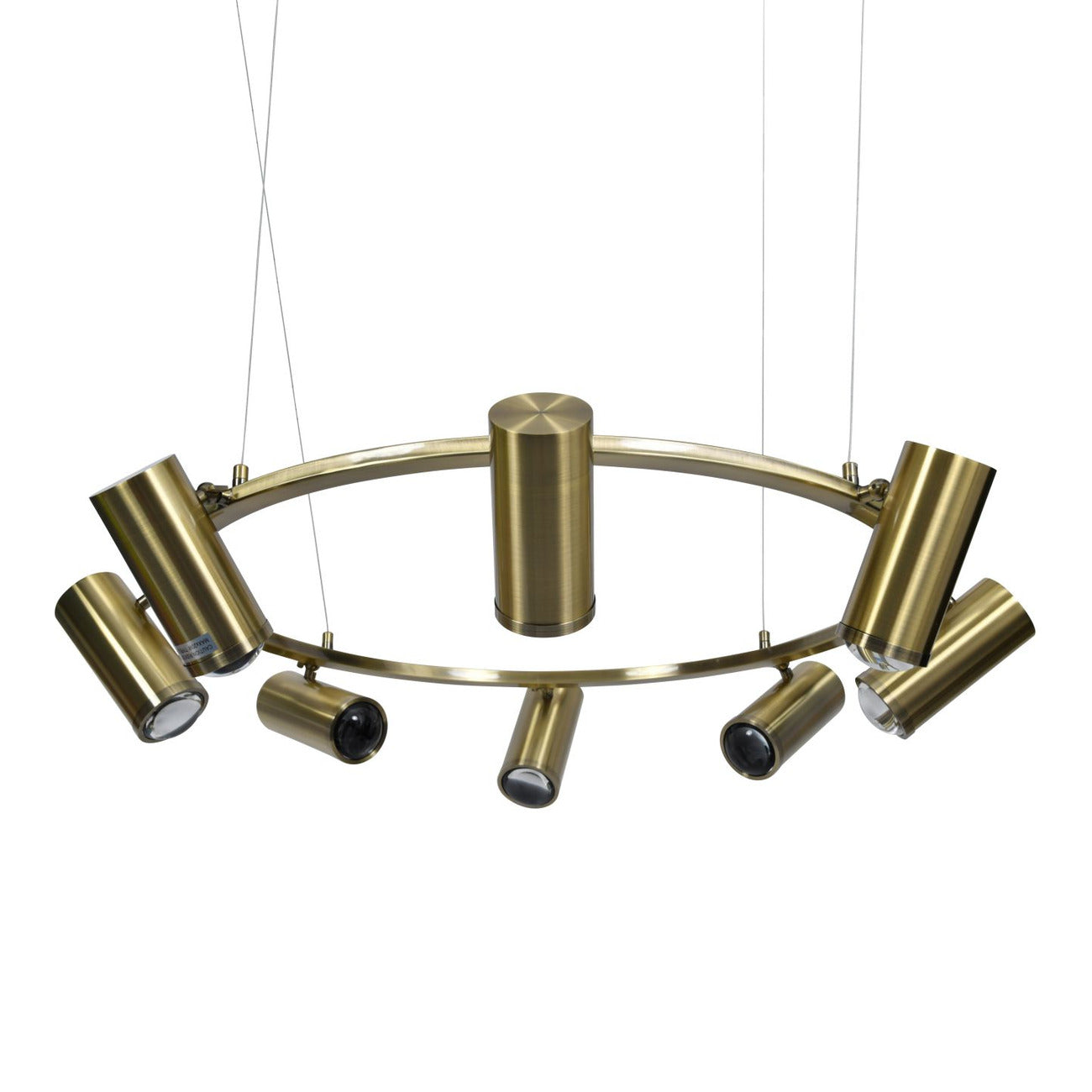 Stukely Gold Spotlight Halo Chandelier