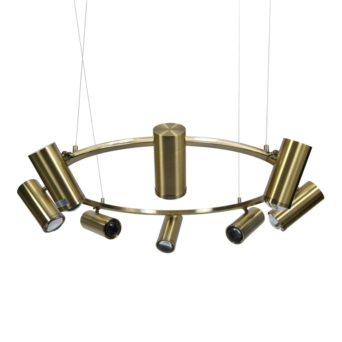 Stukely Gold Spotlight Halo Chandelier