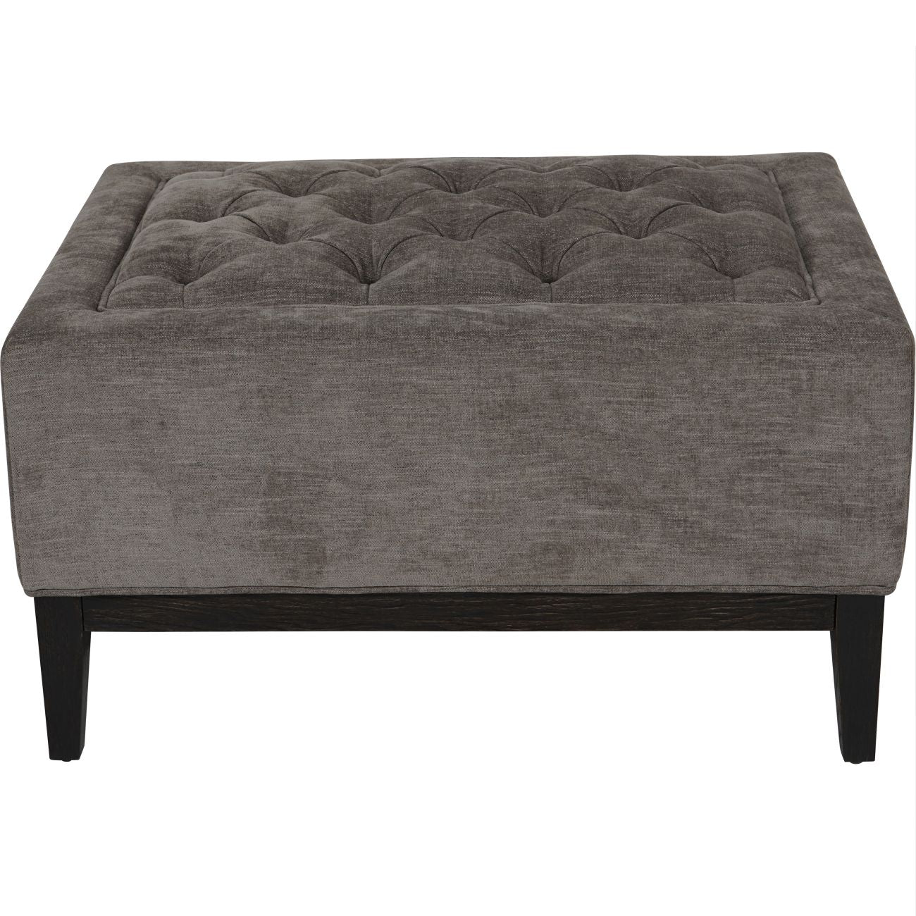 Theodore Warm Grey Buttoned Stool