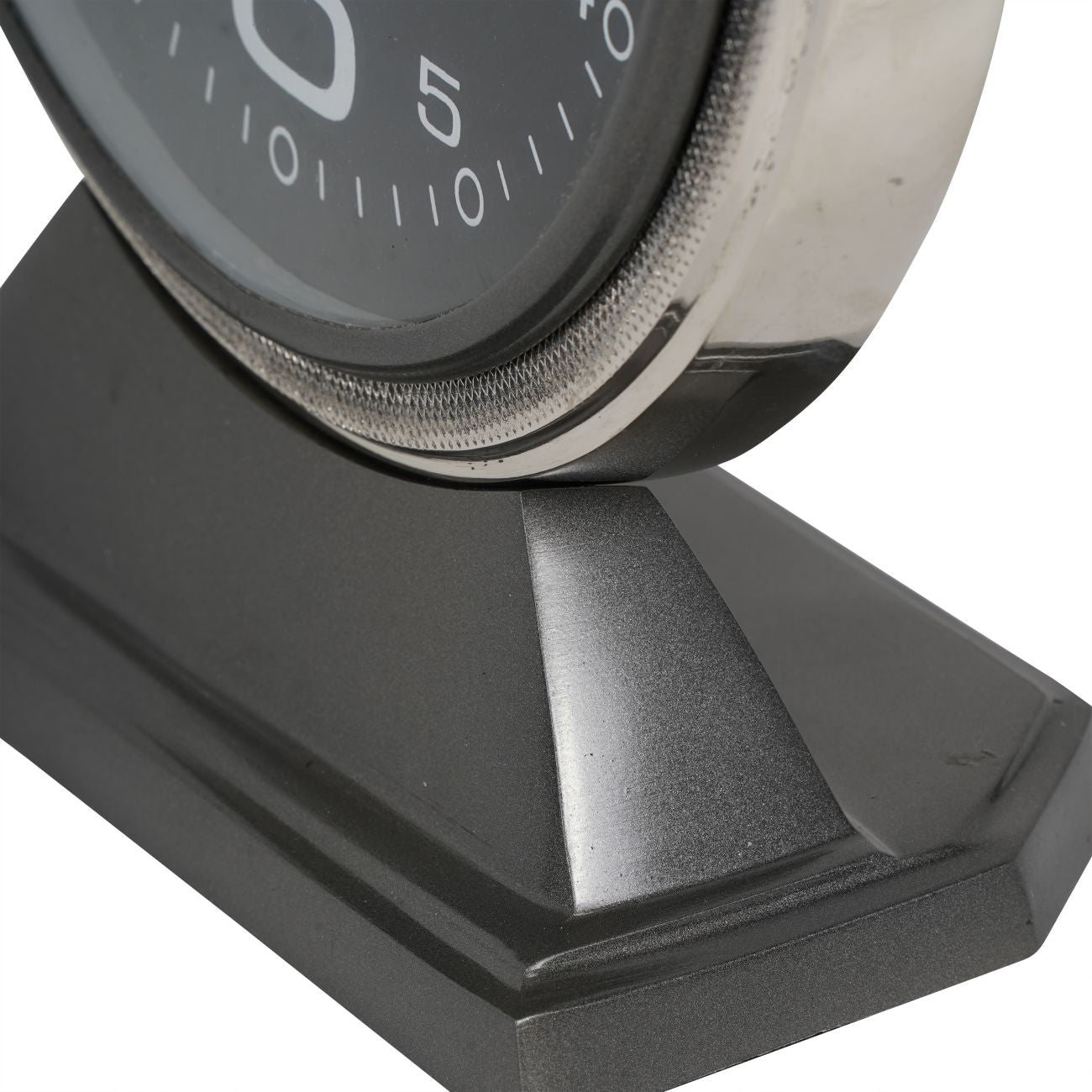 Aviation Grey Mantel Clock Large