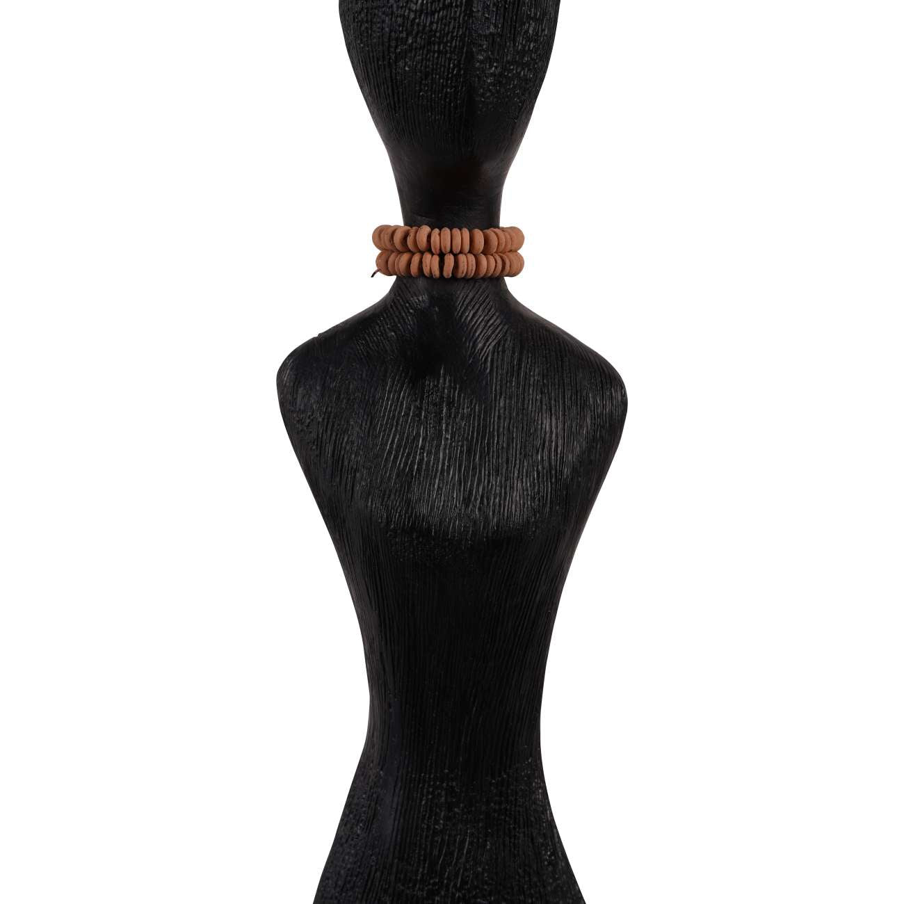 Abstract Black Mango Wood Female Floor Standing Sculpture | Small
