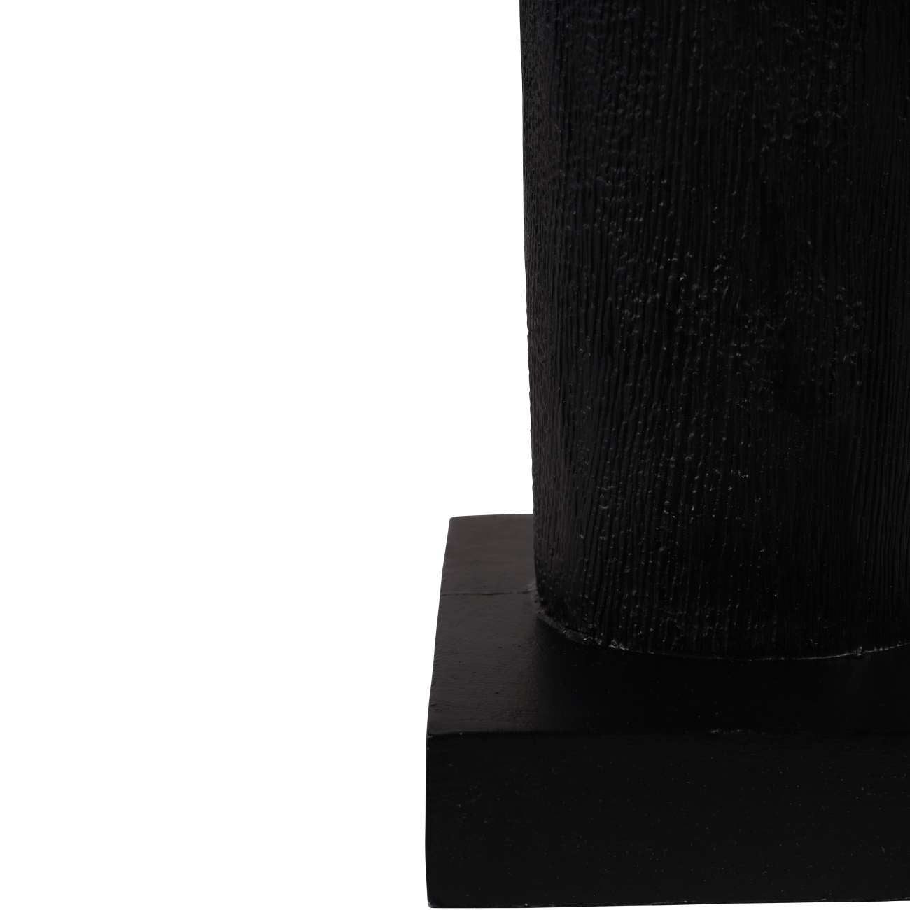 Abstract Black Mango Wood Female Floor Standing Sculpture | Small