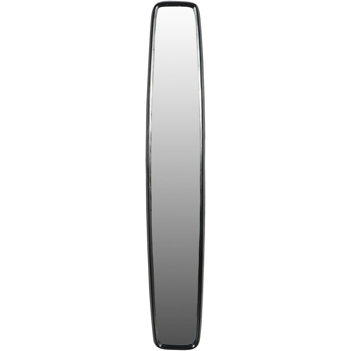 Lloyd Dark Graphite Textured Aluminium Mirror Slim