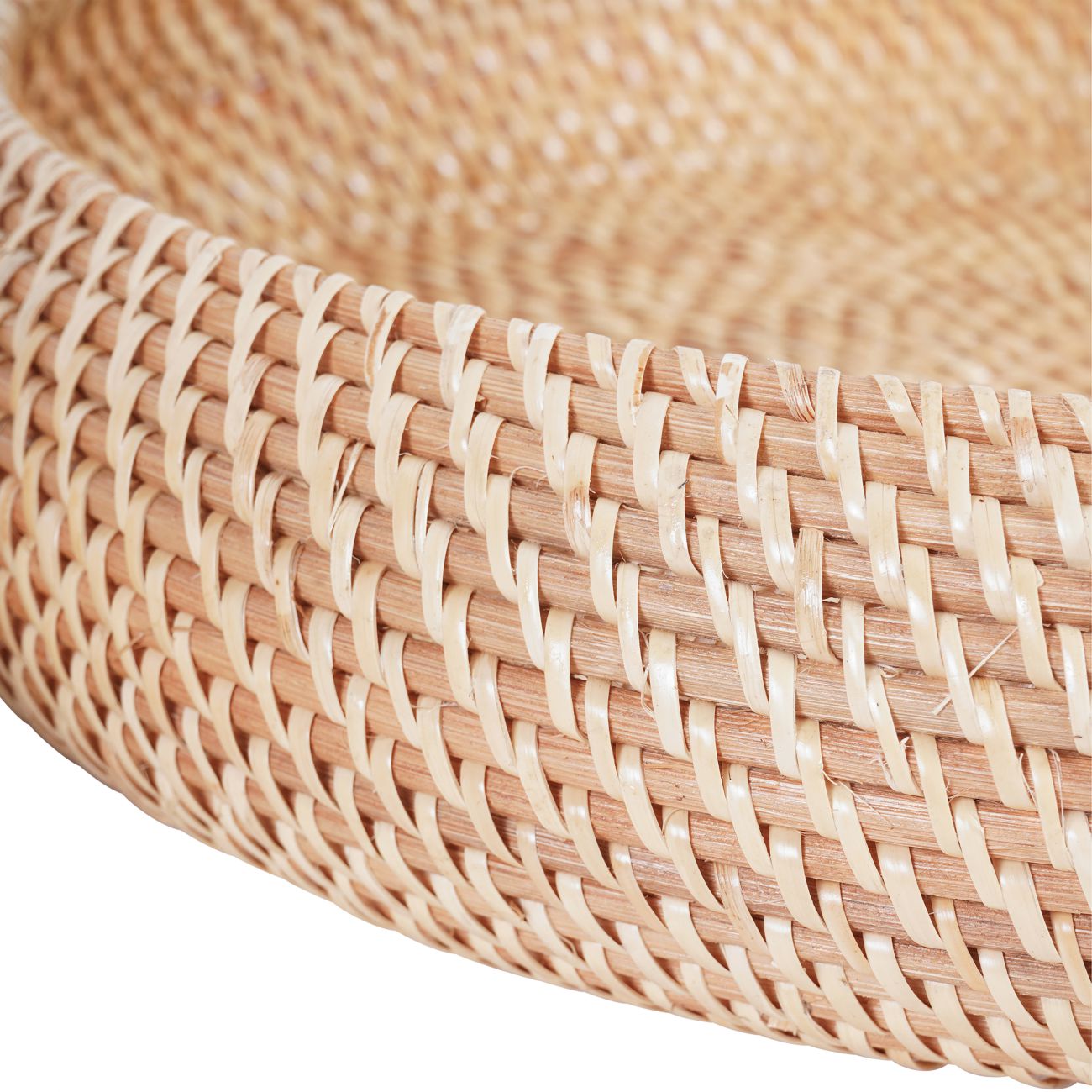 Set of 2 Halong Circular Rattan Baskets