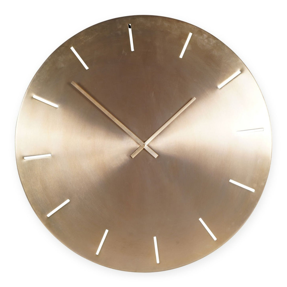 Santa Cruz Gold Metal Wall Clock
