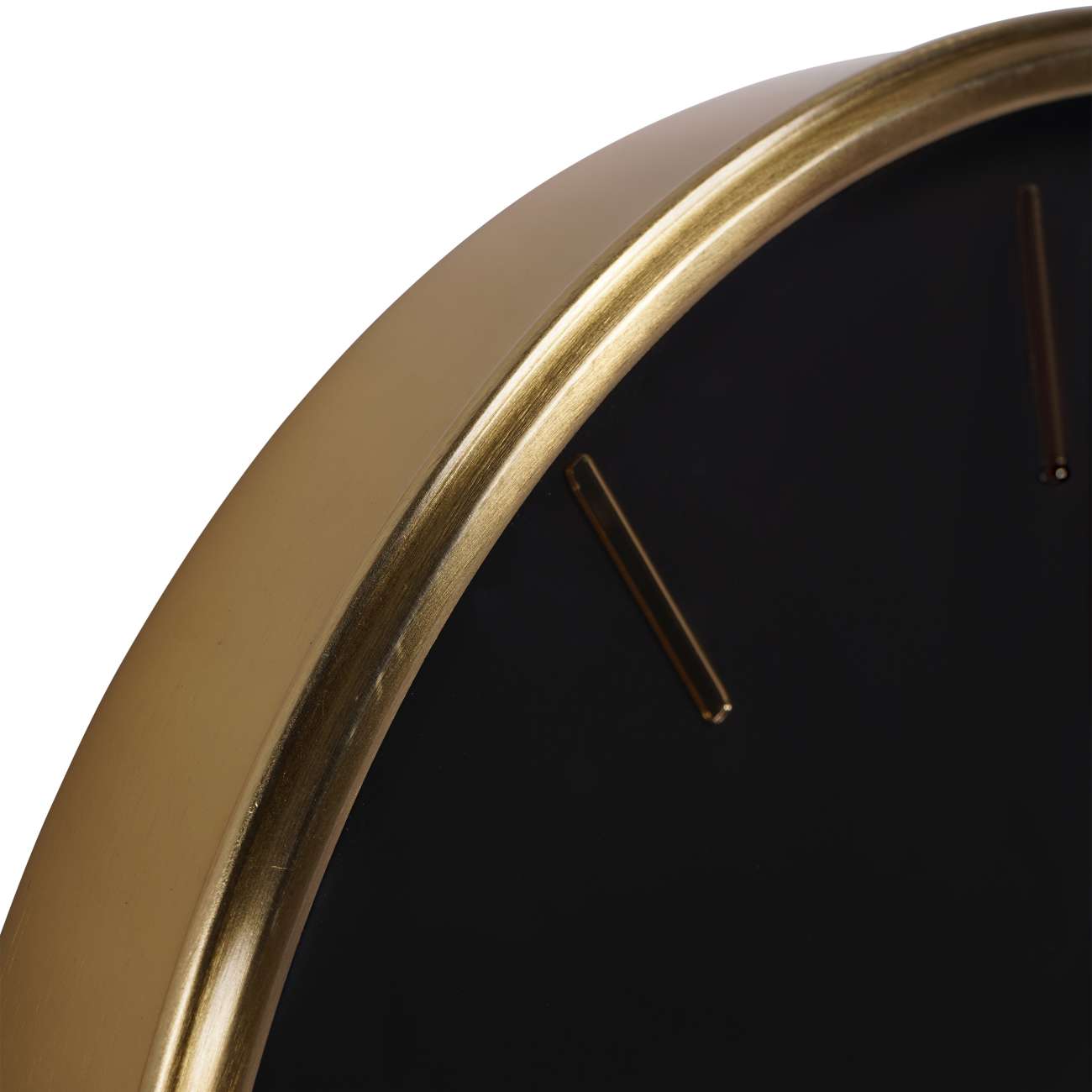 Gold & Black Wall Clock