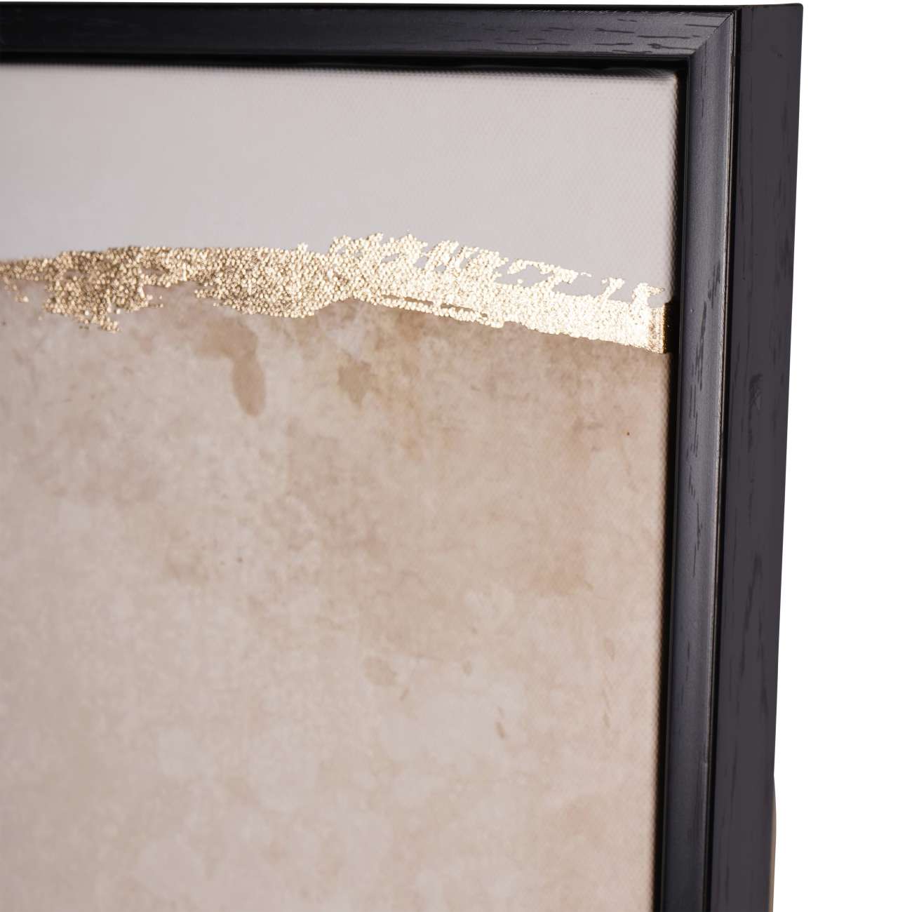 Framed Abstract Taupe Gold Canvas Wall Art
