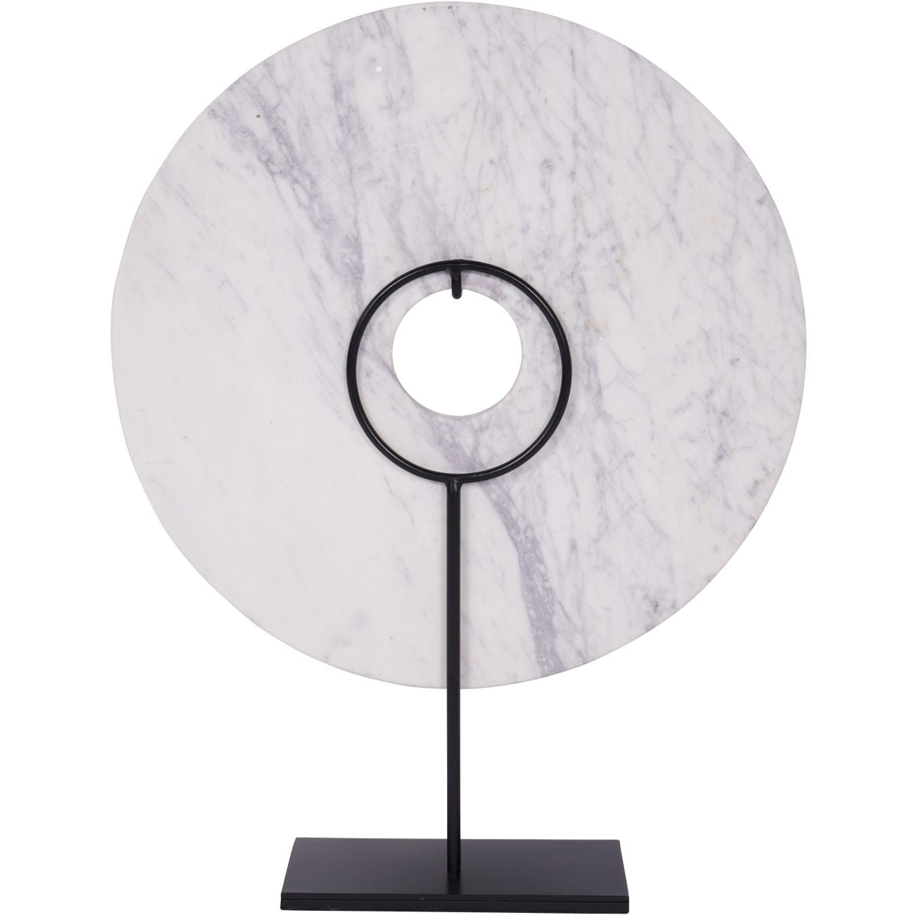 Castello White Marble Disc Ornament product detail