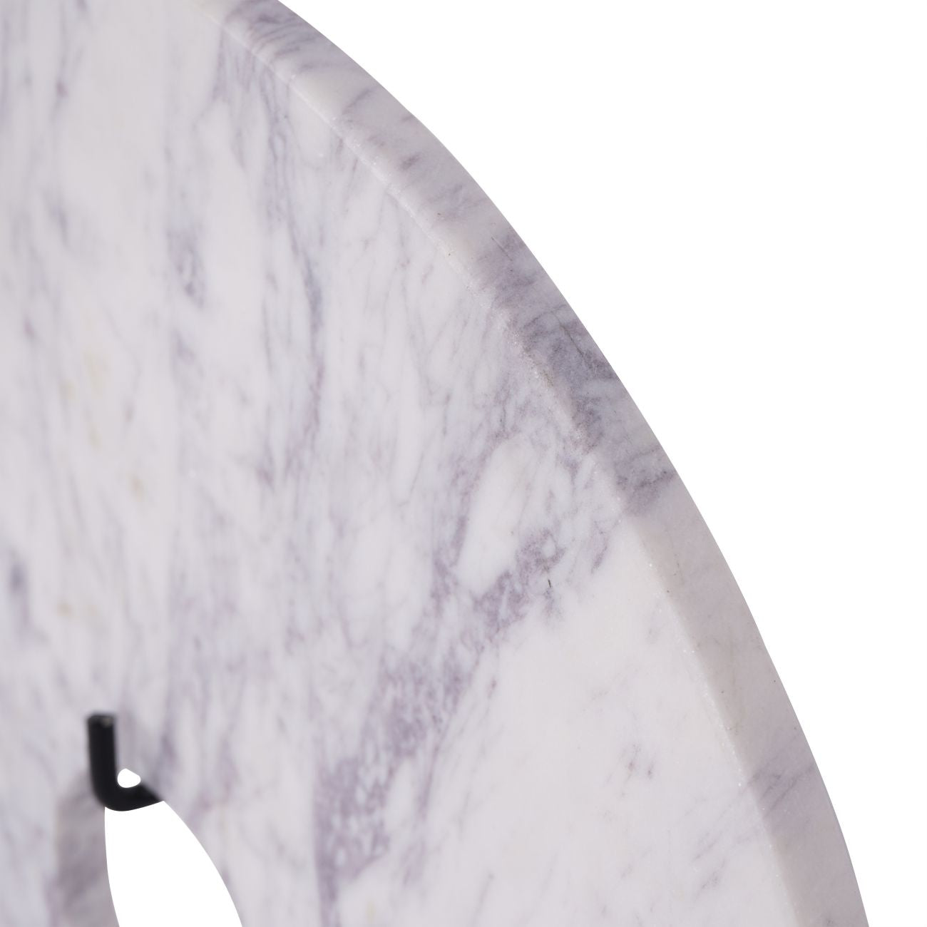 Castello White Marble Disc Ornament