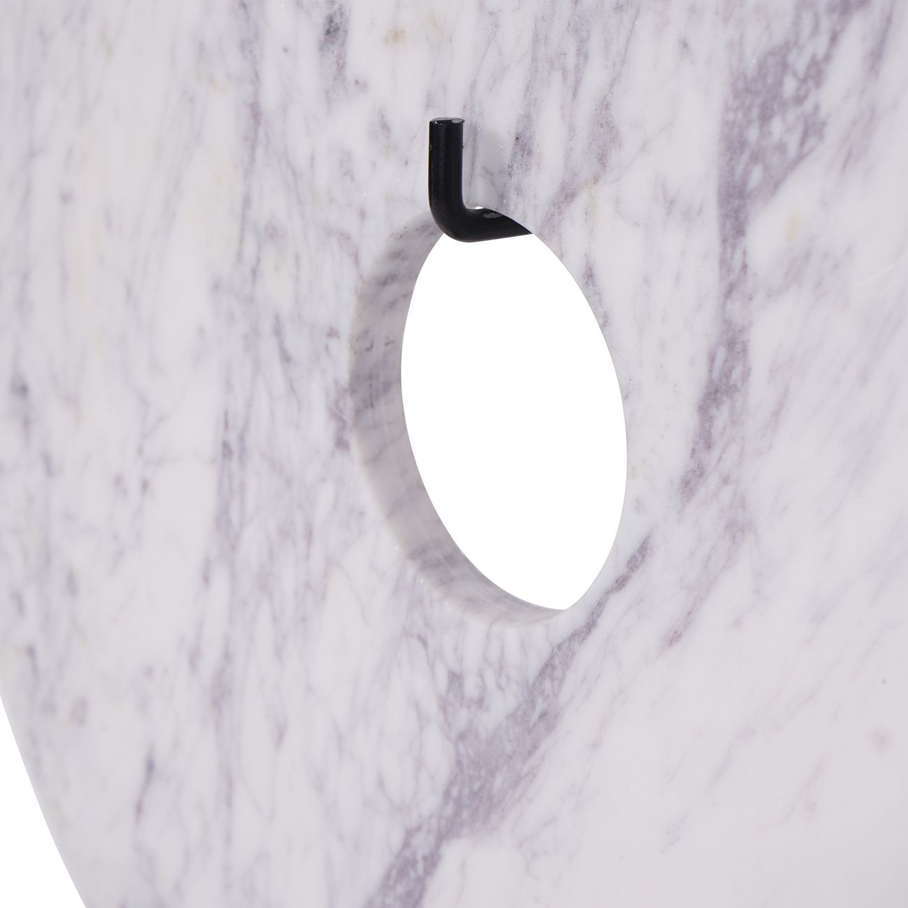 Castello White Marble Disc Ornament