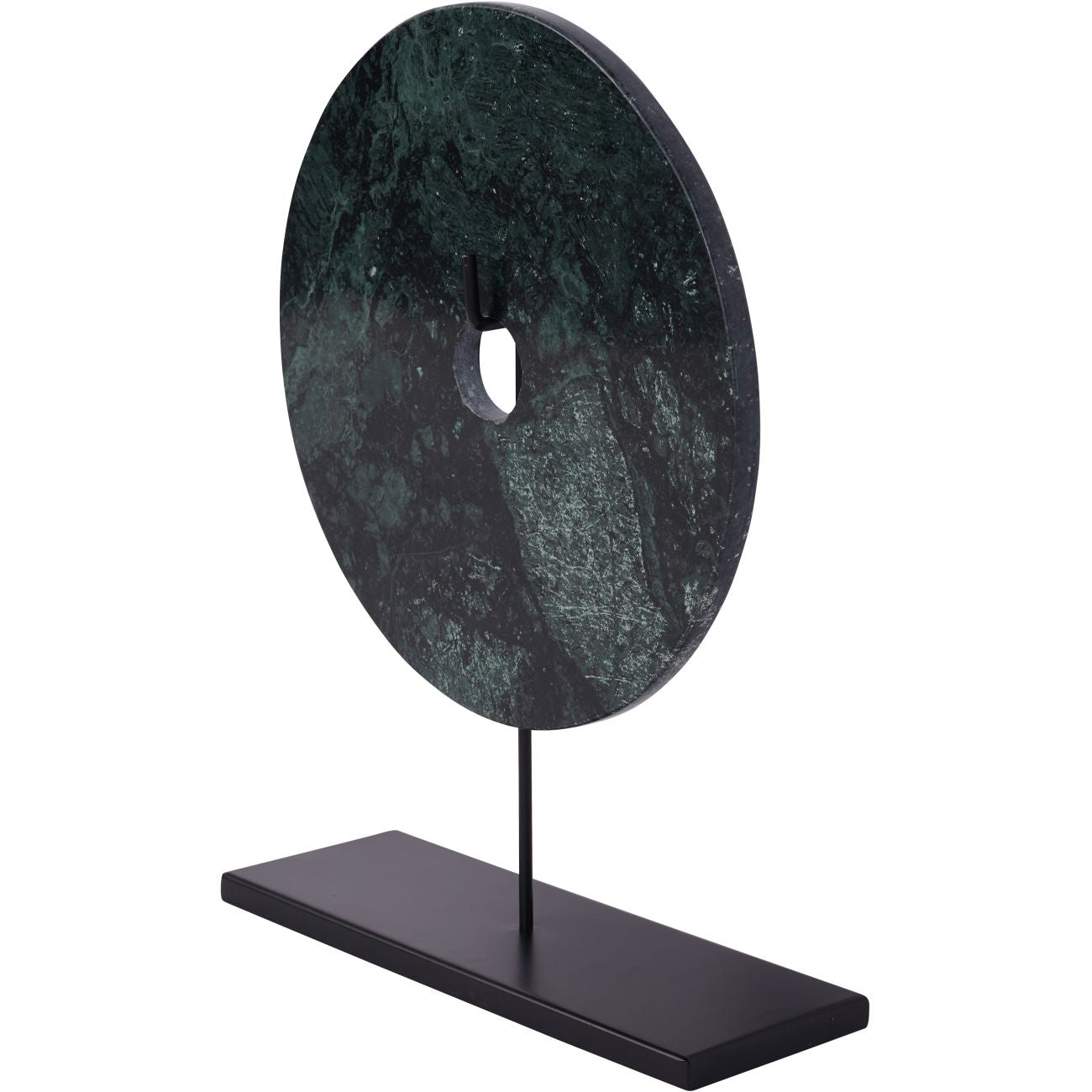 Castello Black & Green Marble Disc Ornmanent