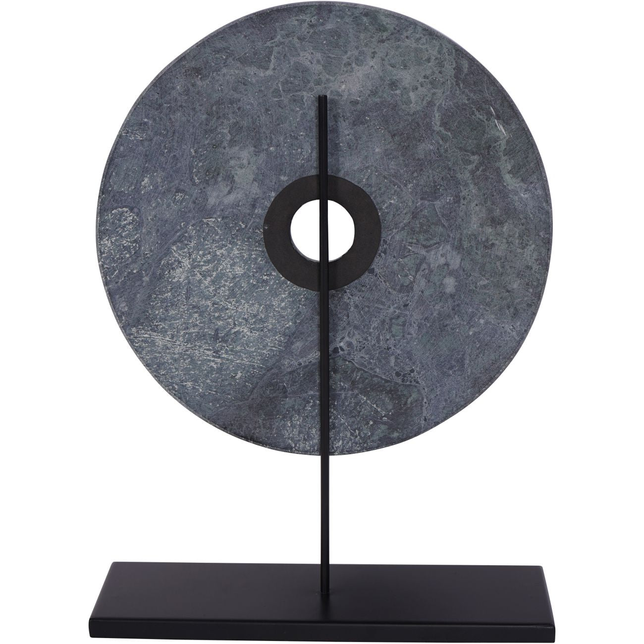 Castello Black & Green Marble Disc Ornmanent
