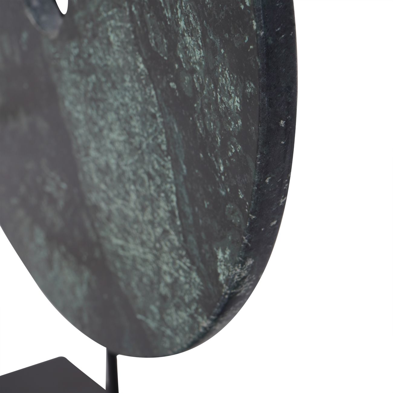 Castello Black & Green Marble Disc Ornmanent