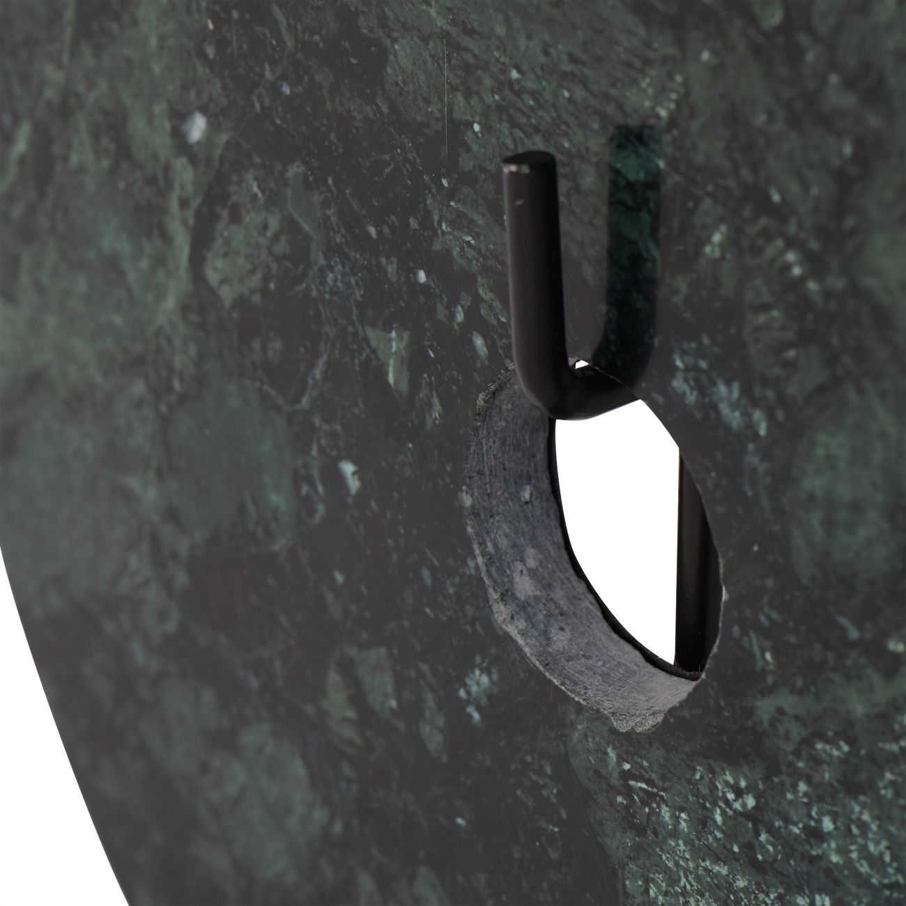 Castello Black & Green Marble Disc Ornmanent
