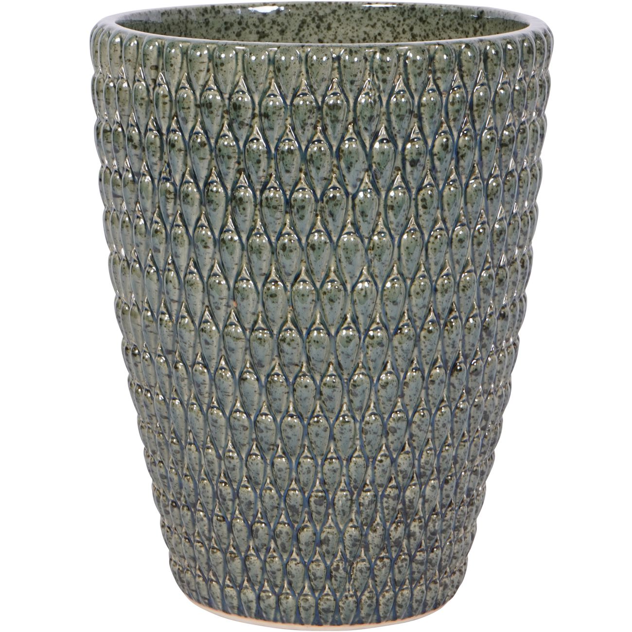 Mediterranean Reactive Glaze Ceramic Green Planter