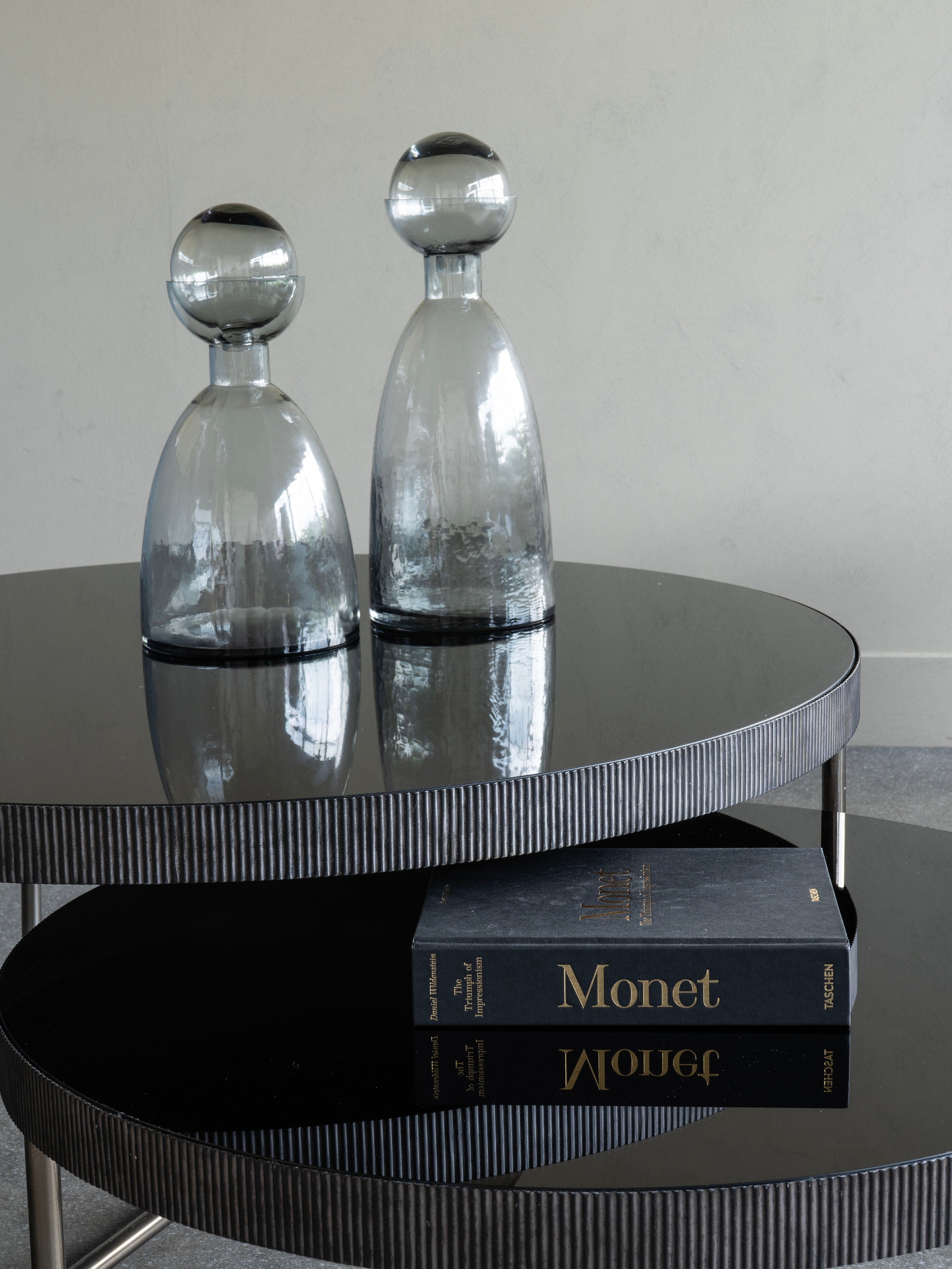 Vitrum Smoked Glass Bottle Vase Extra Large