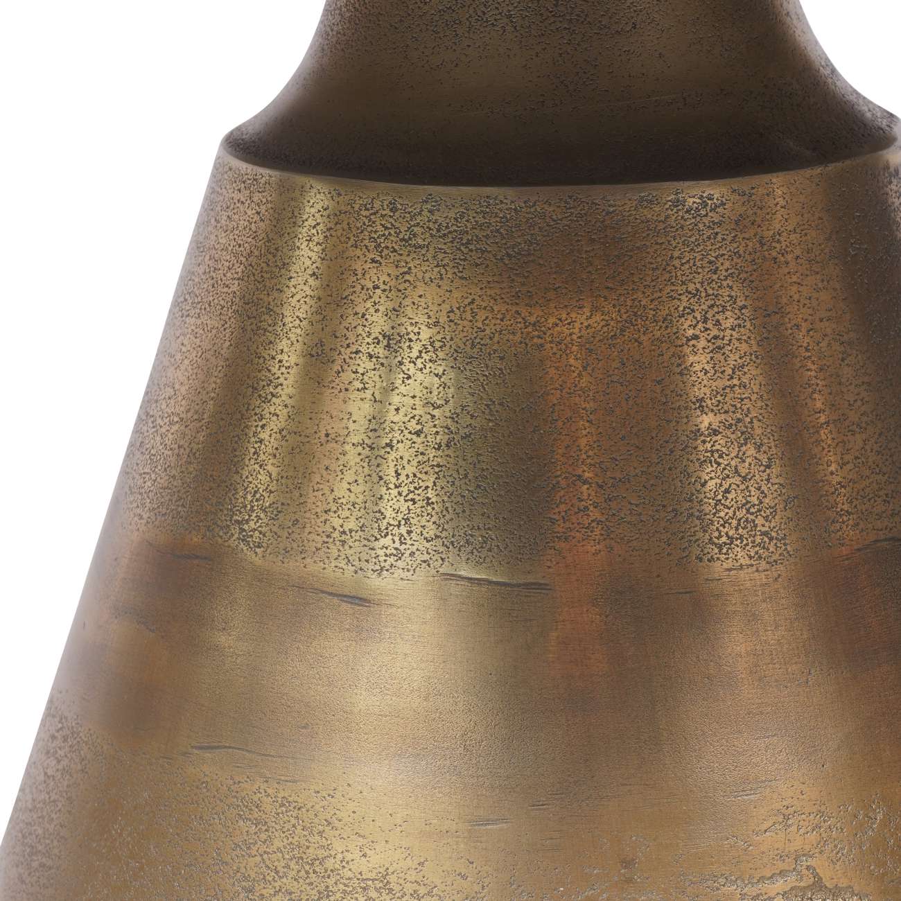 Clifton II Antique Brass & Cream Travertine Coffee Table Large