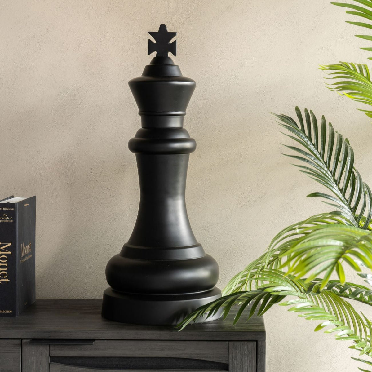 Chess Piece Black King Sculpture | Extra Large