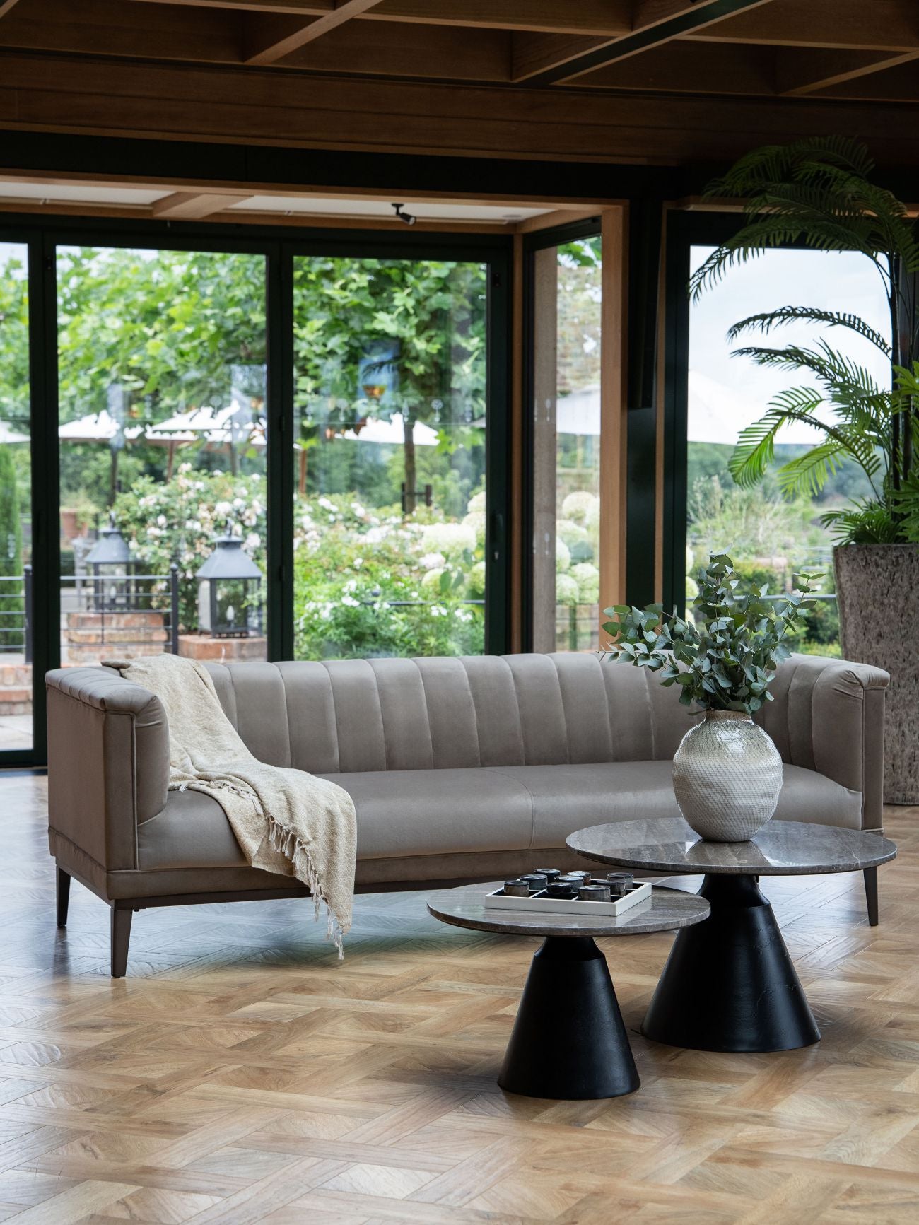 Stack Black & White Horn Noughts & Crosses Set