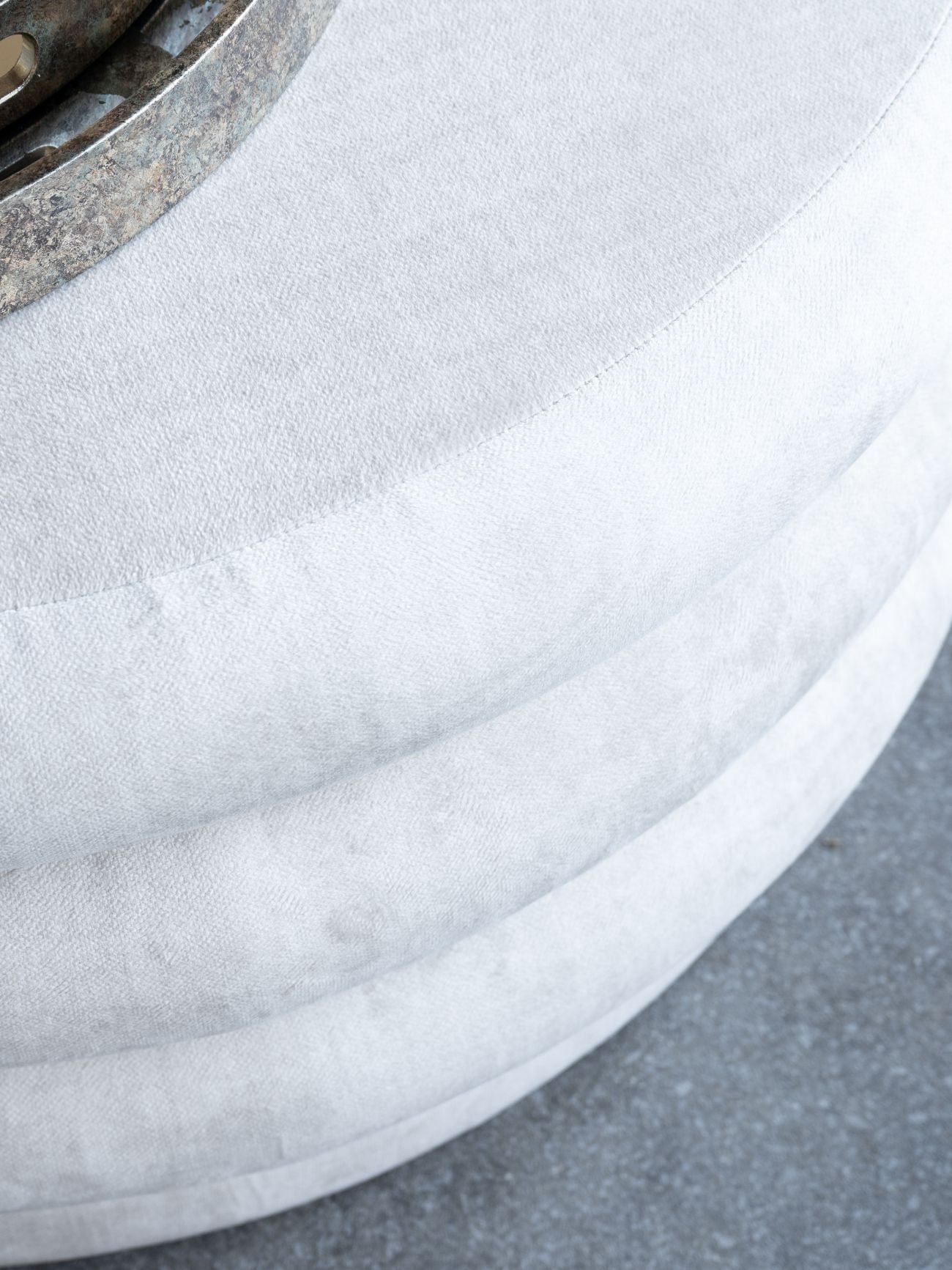 Casa Upholstered Cream Storage Ottoman product detail