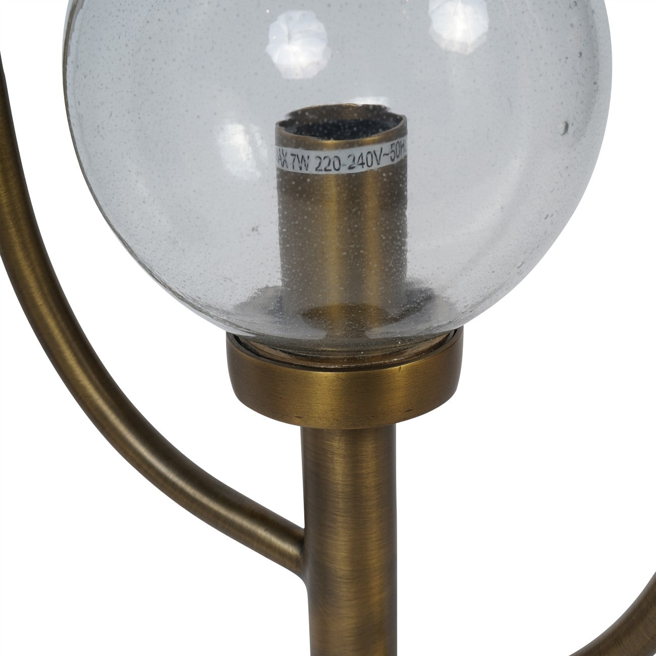 Wellesley Brass Three Globe Table Lamp