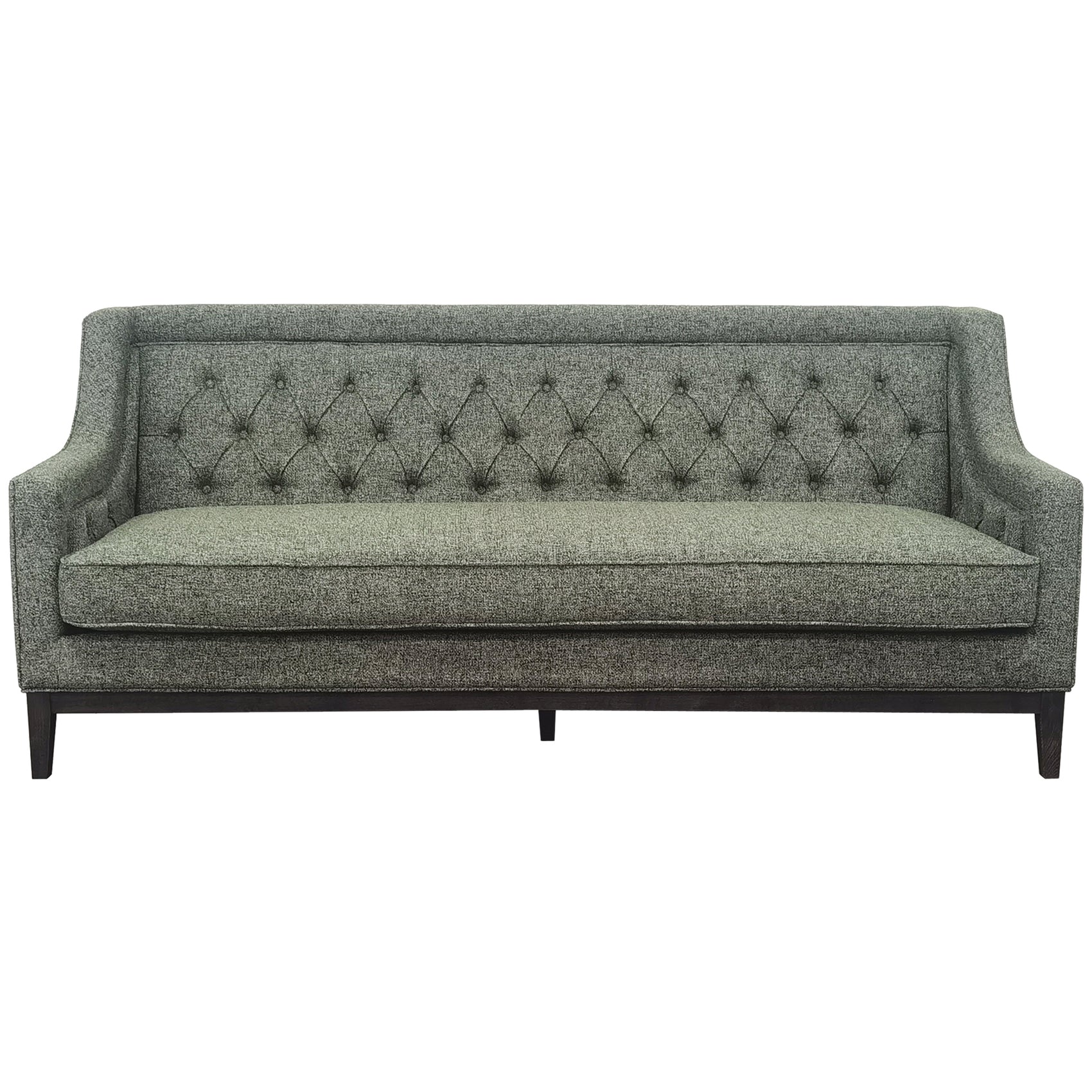 Theodore Forest Green Buttoned Sofa