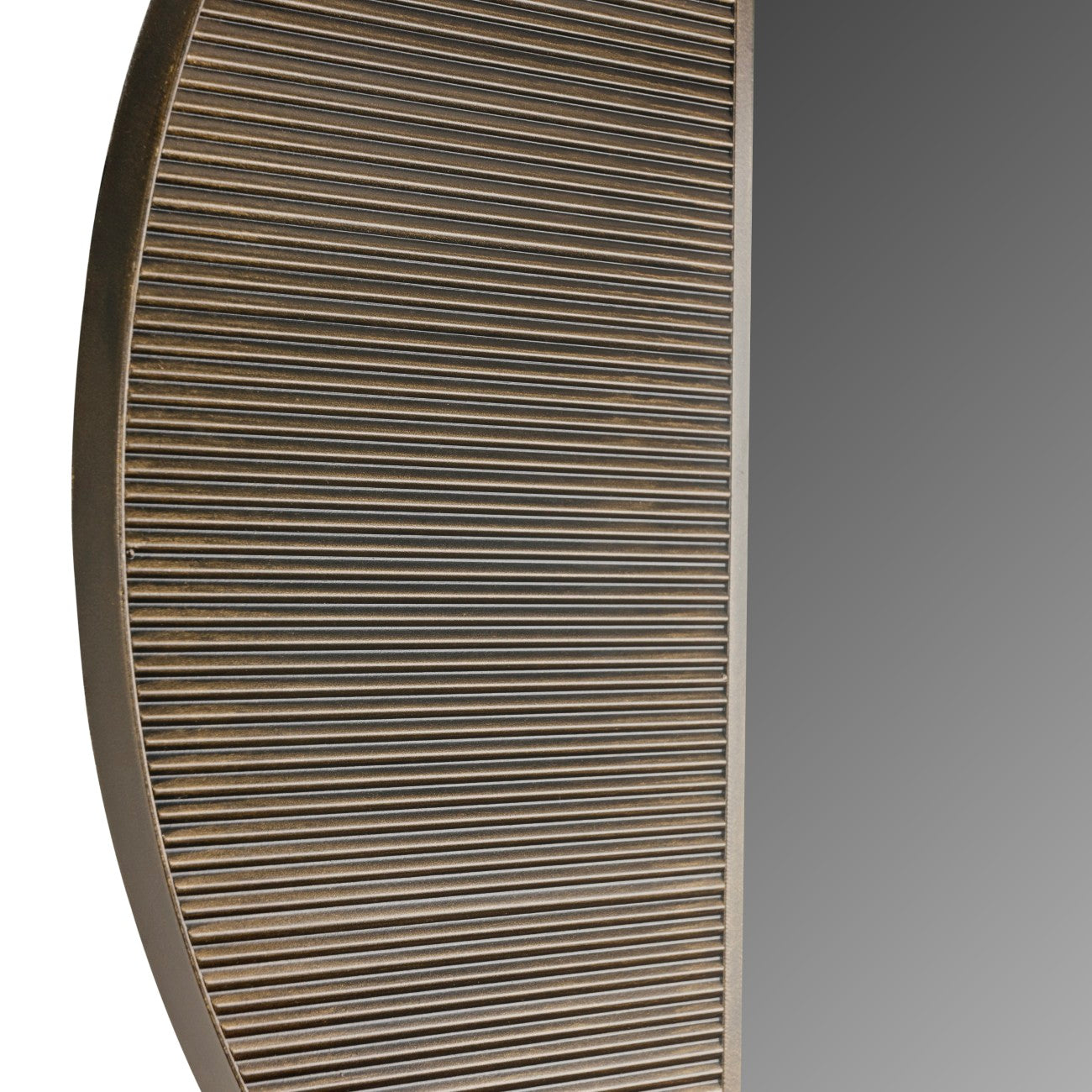 Belvedere Black Round Wall Mirror 90cm