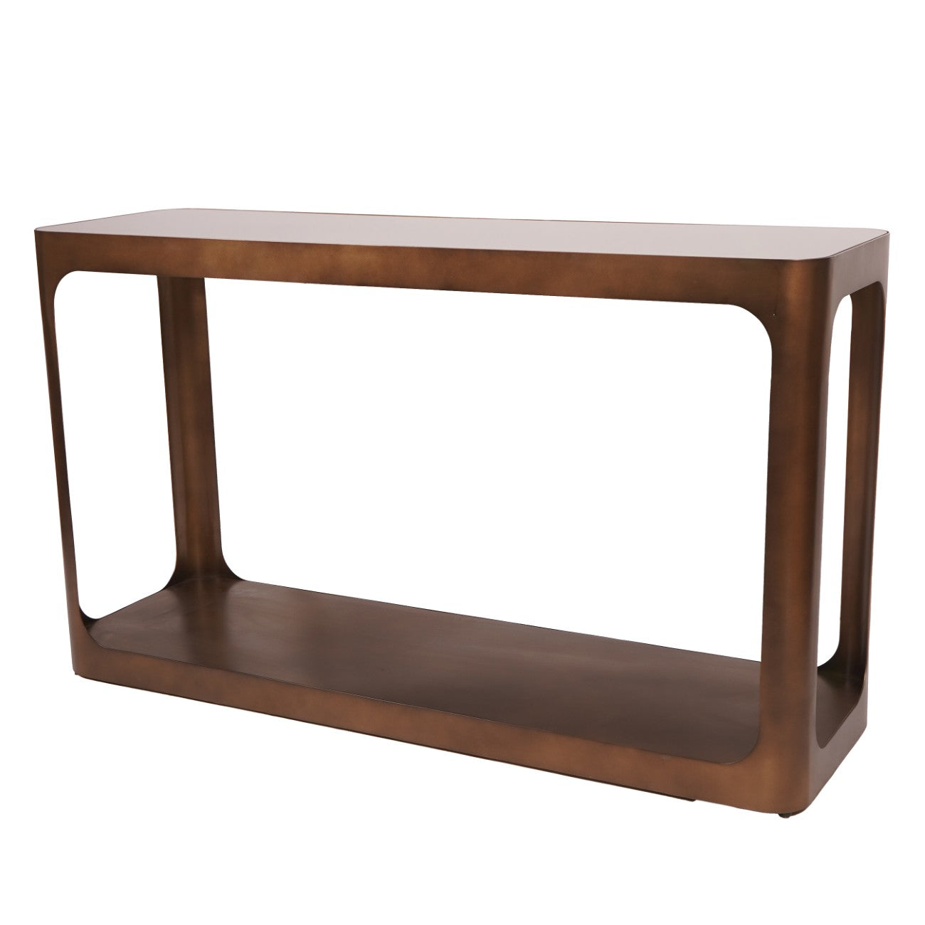 Thorpe Bronze & Smoked Glass Console Table