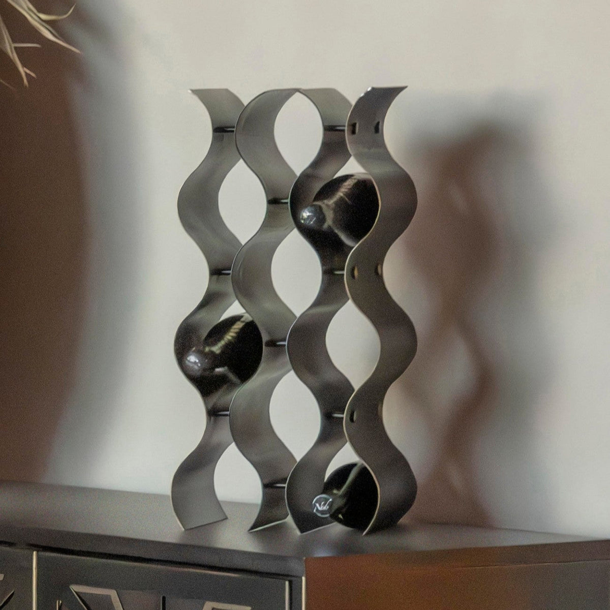 Stamford Vintage Bronze 9 Bottle Wine Rack