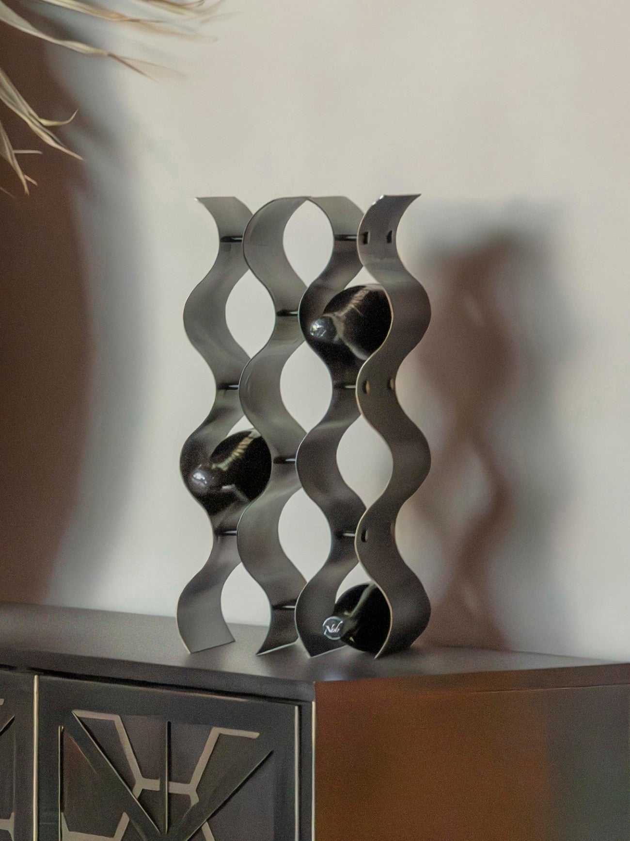 Stamford Vintage Bronze 9 Bottle Wine Rack