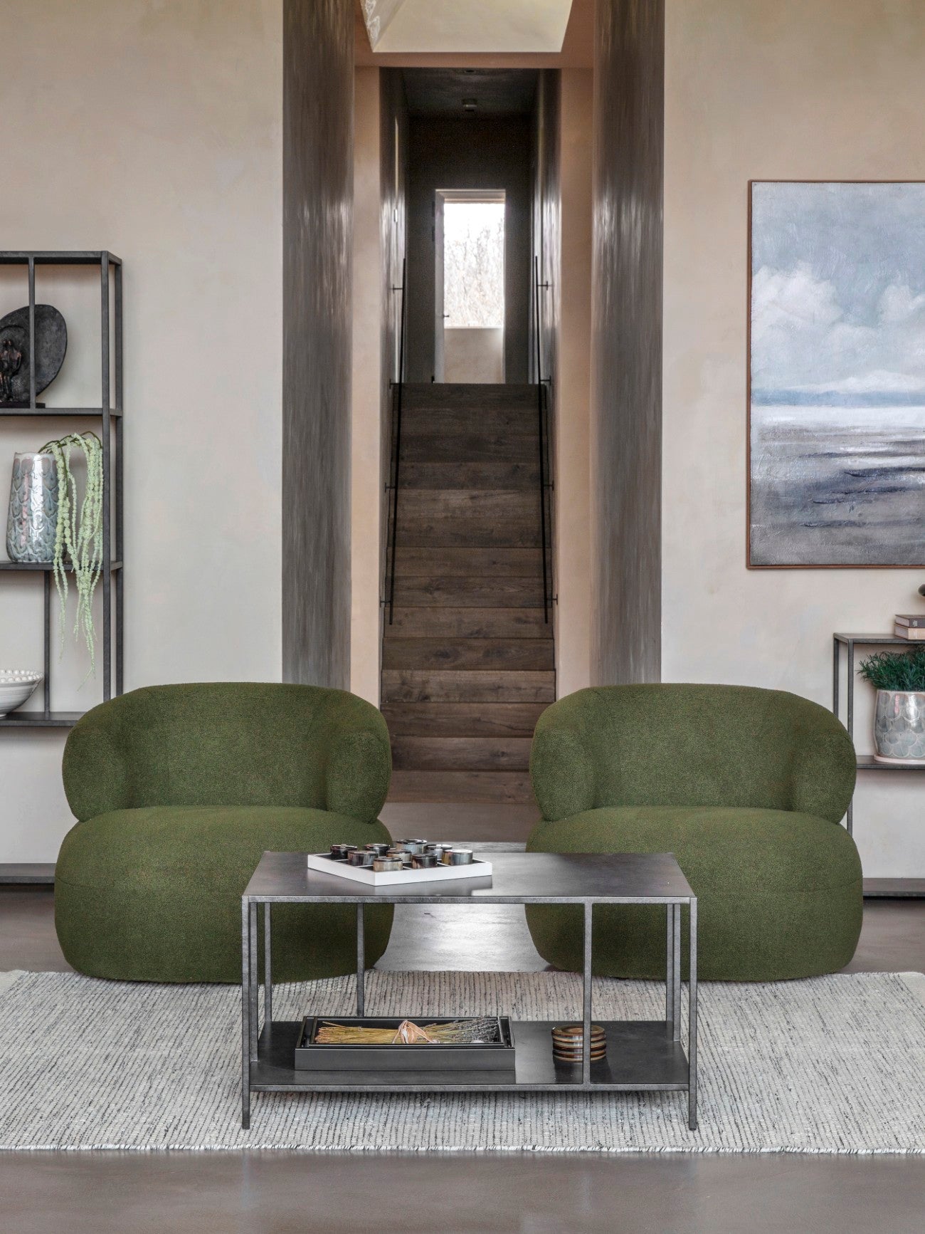 Brooks Mottled Black Rectangle Coffee Table