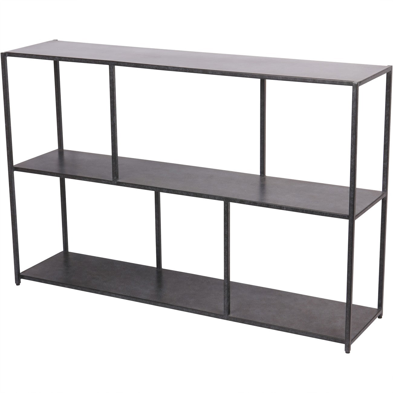 Brooks Charcoal Black Geometric Console Table