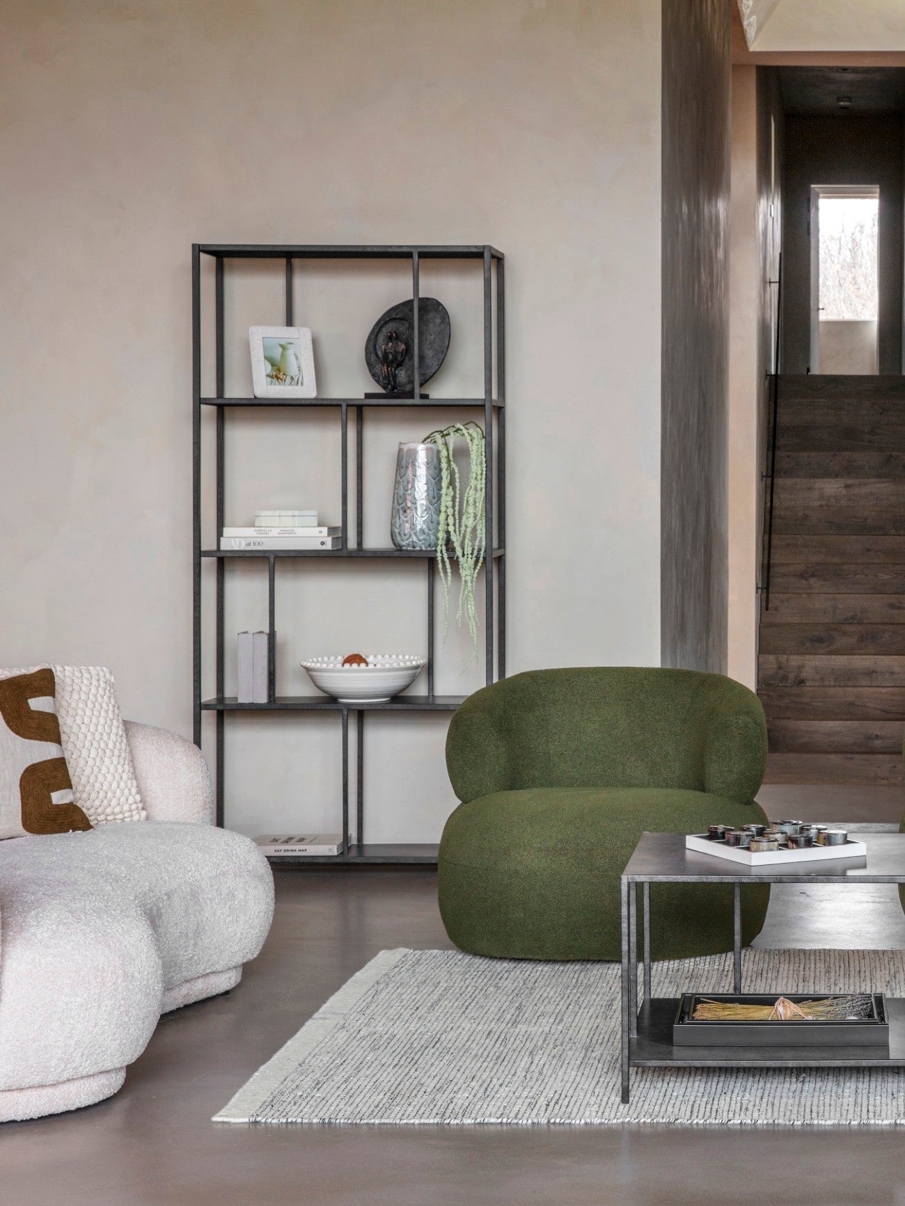 Brooks Mottled Black Tall Display Unit