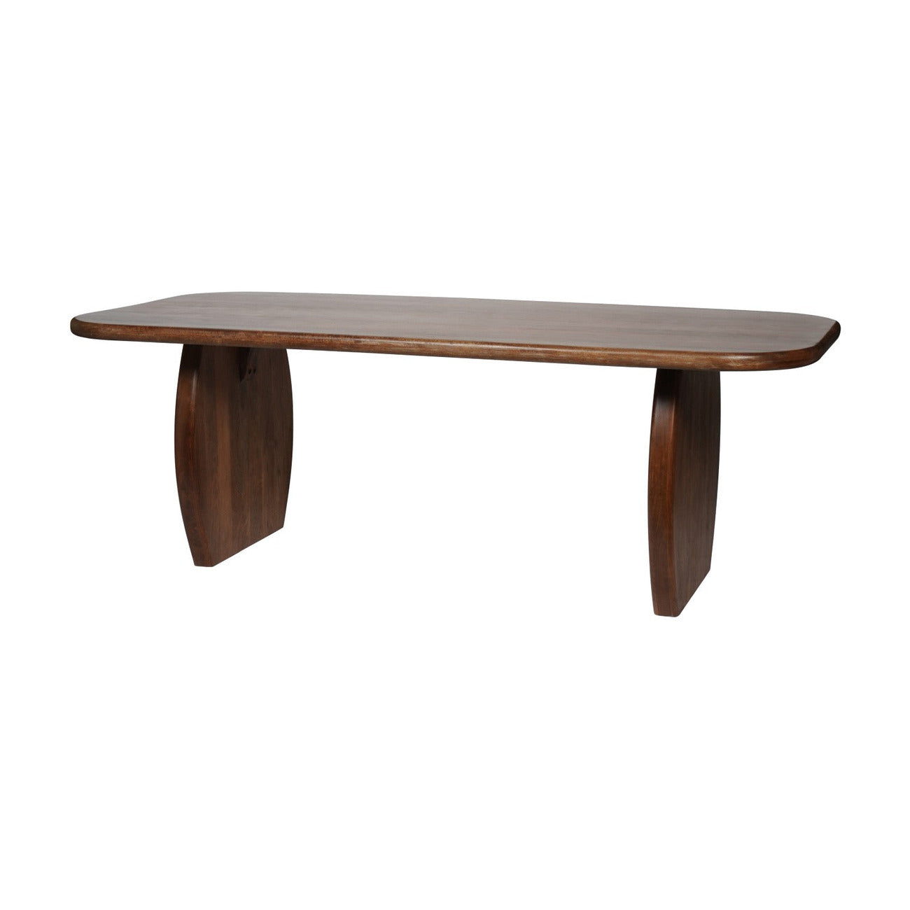 Monterey Brown Solid Mango Wood Rectangular Dining Table | 6 Seater