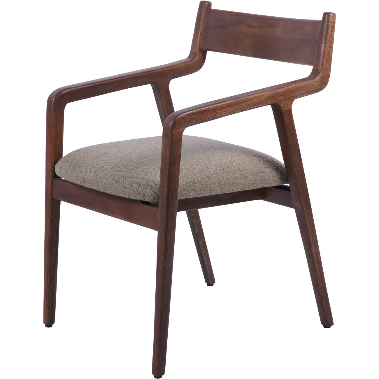 Monterey Brown Solid Mango Wood & Sage Green Dining Chair