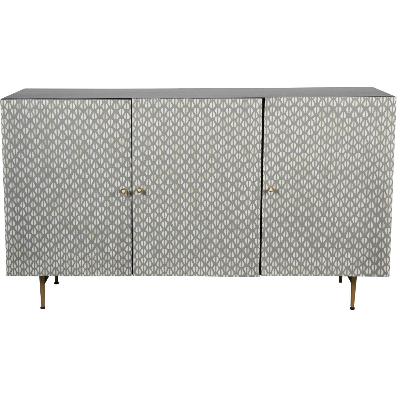 Burgess Grey & White Bone Inlay Sideboard